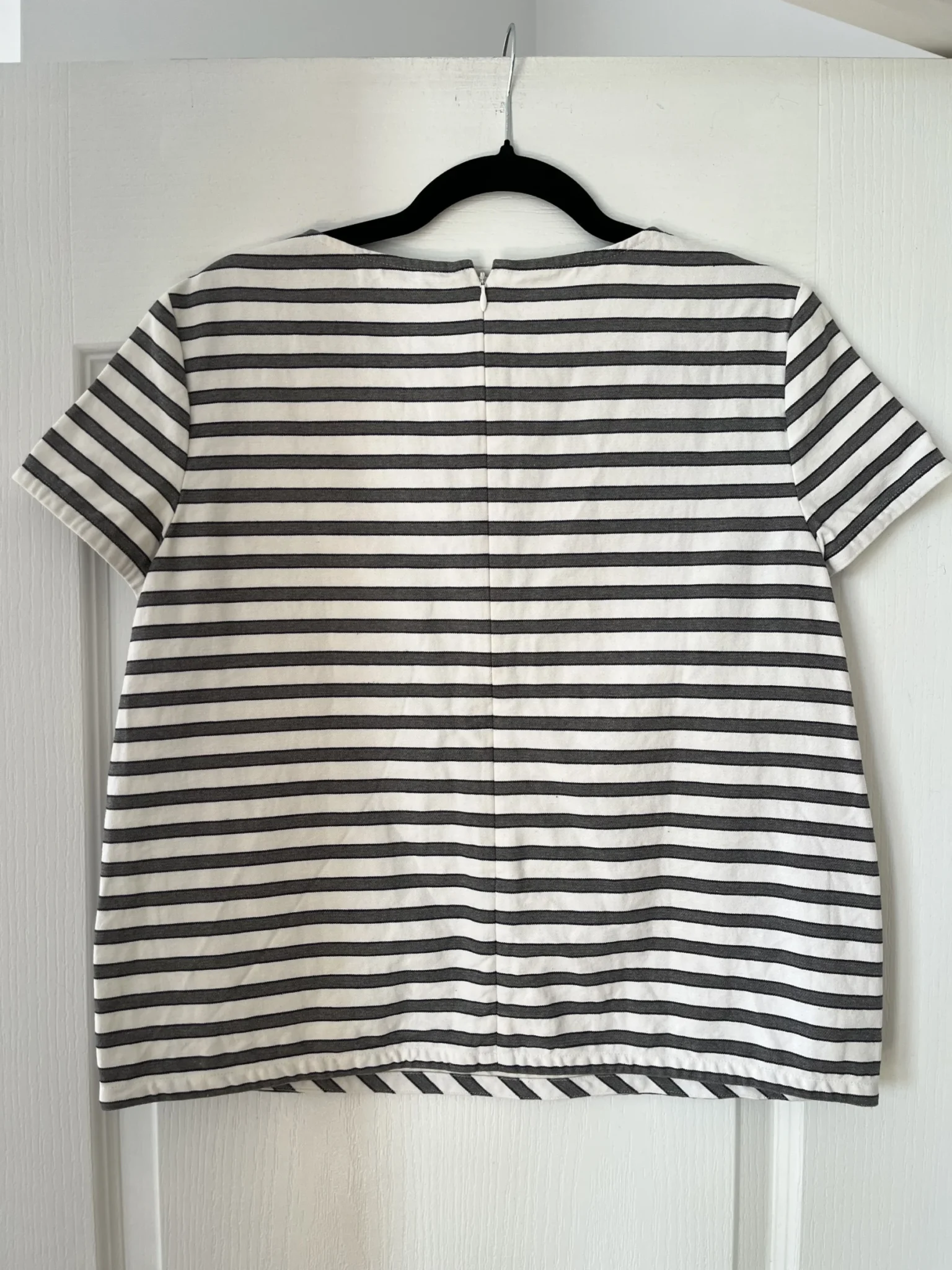 Image for Theory grey and white sailor blouse size 12 (L/XL)
