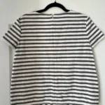 Thumbnail for Theory grey and white sailor blouse size 12 (L/XL)