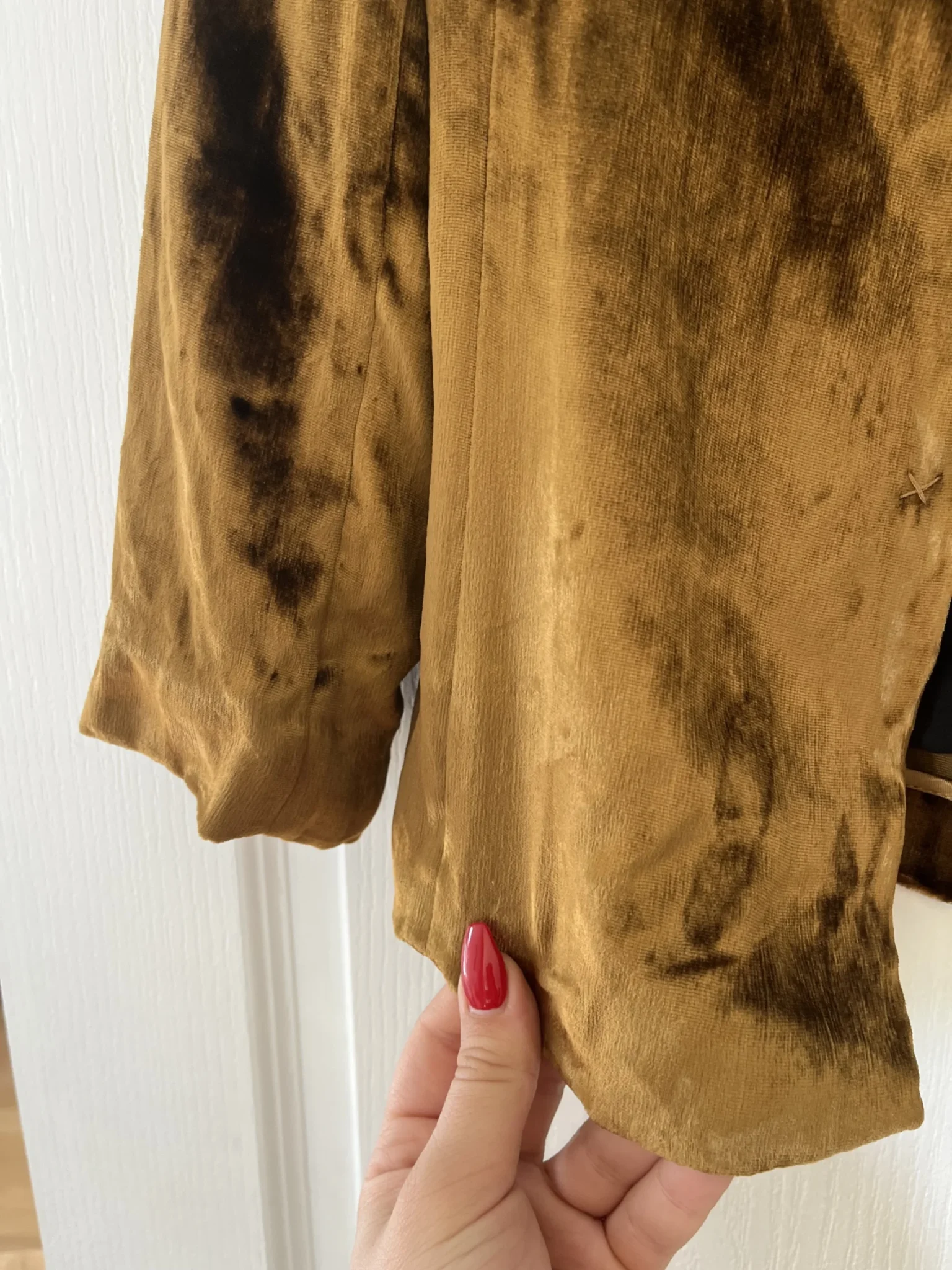 Image for Women's Filippa K jacket size S gold velvet