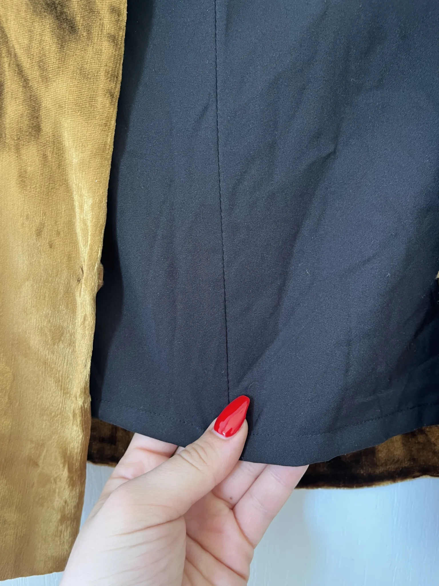 Image for Women's Filippa K jacket size S gold velvet