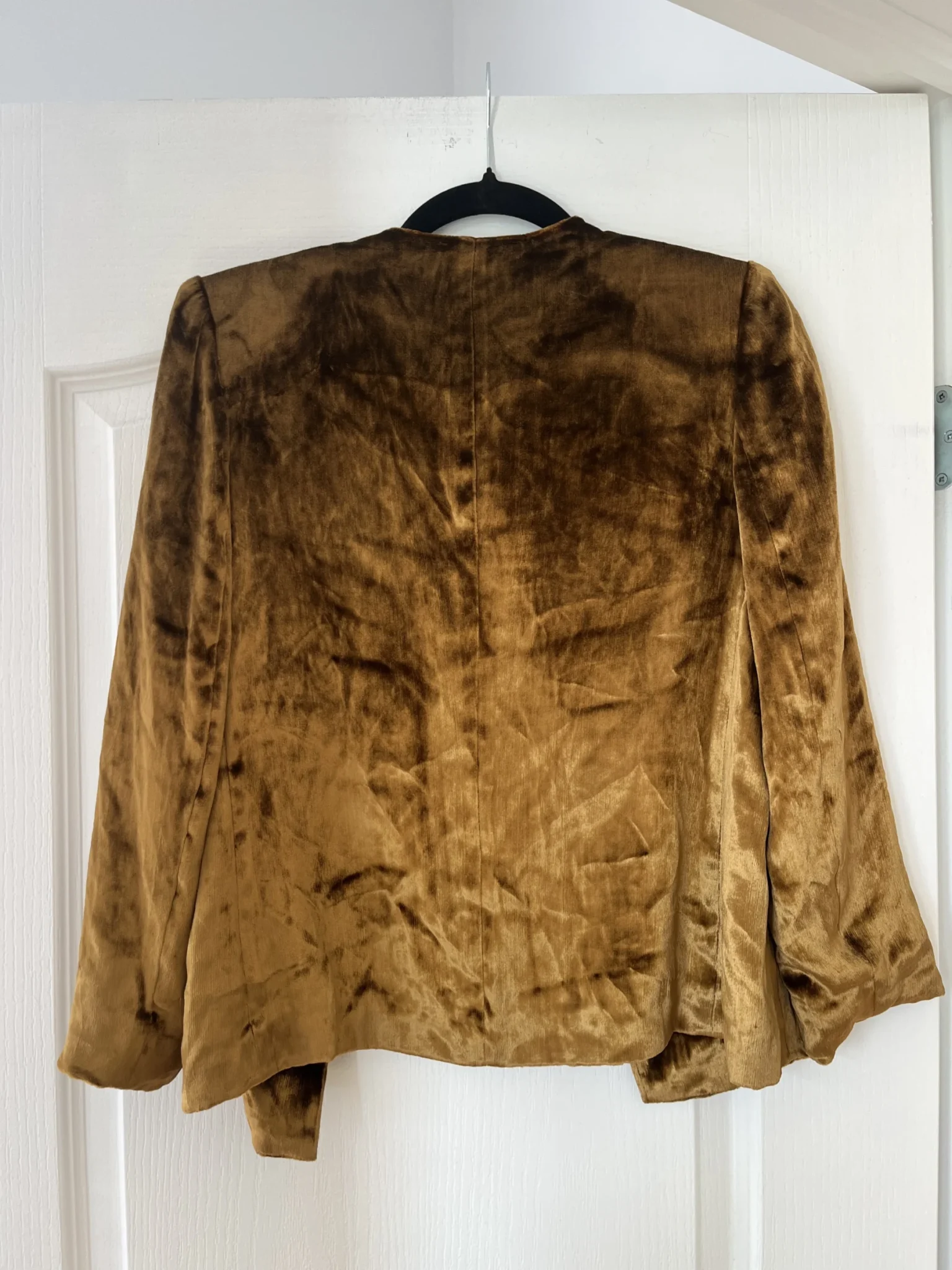 Image for Women's Filippa K jacket size S gold velvet