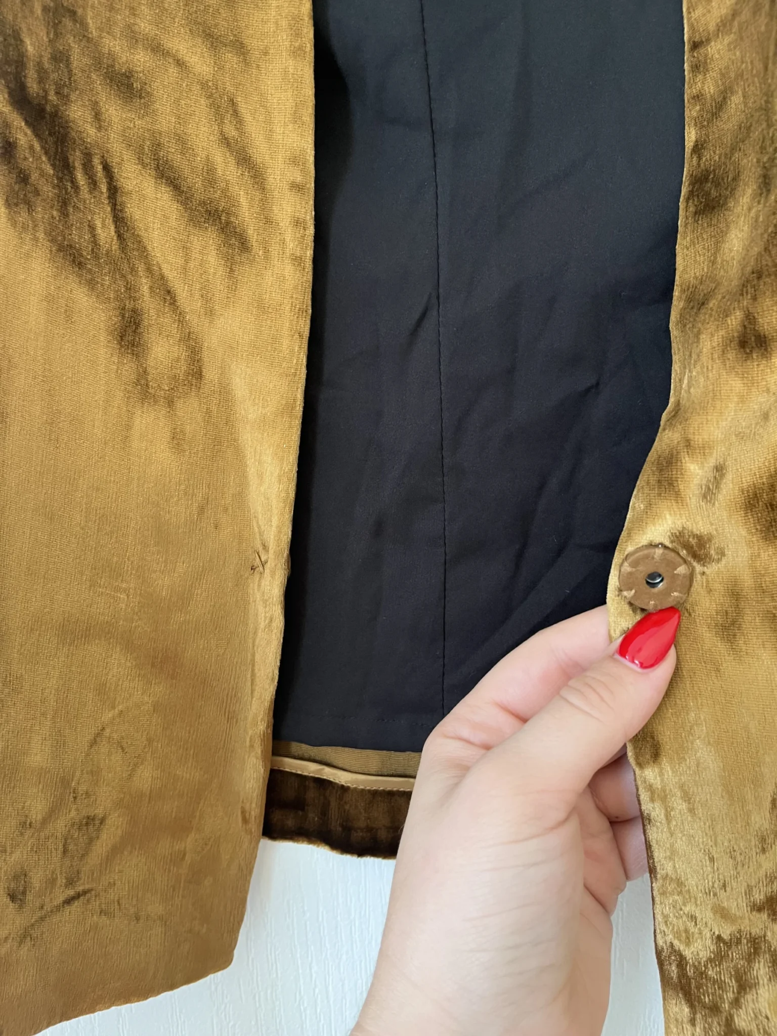 Image for Women's Filippa K jacket size S gold velvet