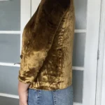 Thumbnail for Women's Filippa K jacket size S gold velvet