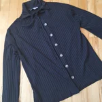 Featured thumbnail for Chemise en tissus côtelé noir Mimz taille M
