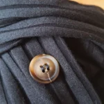 Thumbnail for Chemise en tissus côtelé noir Mimz taille M