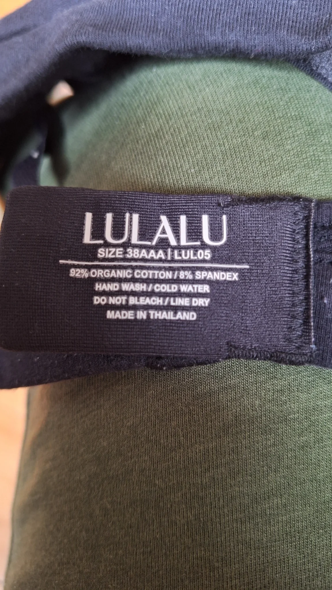 Image for Soutien gorges Lulalu 38AAA coton noir