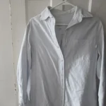 Thumbnail for Robe chemise Oxford à rayures