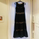 Featured thumbnail for Robe longue avec insertions dentelle - Bianca Nygard - 10