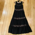 Thumbnail for Robe longue avec insertions dentelle - Bianca Nygard - 10