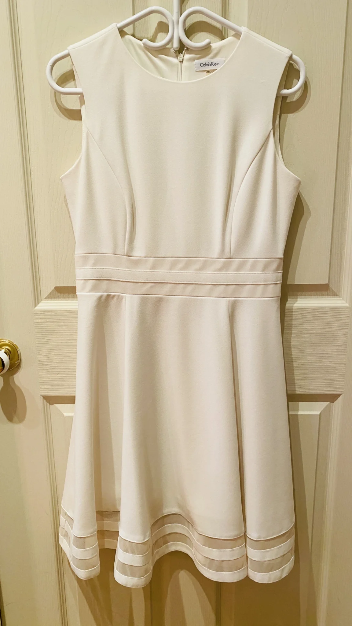 Image for Robe cocktail offwhite avec mailles - Calvin Klein - 10