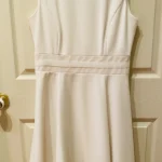 Thumbnail for Robe cocktail offwhite avec mailles - Calvin Klein - 10