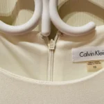 Thumbnail for Robe cocktail offwhite avec mailles - Calvin Klein - 10
