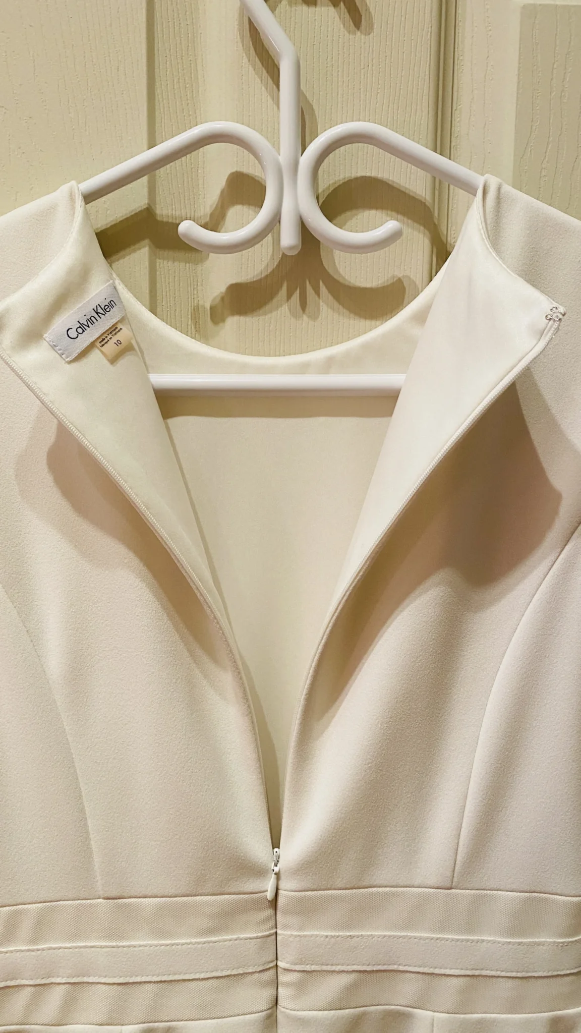 Image for Robe cocktail offwhite avec mailles - Calvin Klein - 10