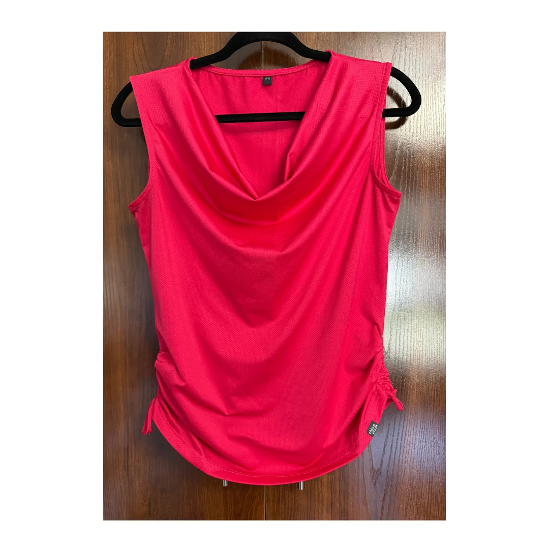 Haut sans manches Chlorophylle rose – top sport drapé ajustable taille M randonnée/voyage Chlorophylle seconde main