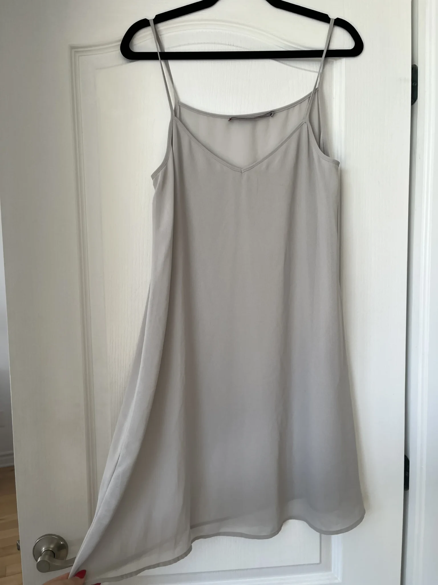 Image for Pink floral and grey dress size 40 silk by Comptoir des Cotonniers