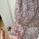 Thumbnail for Pink floral and grey dress size 40 silk by Comptoir des Cotonniers