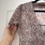 Thumbnail for Pink floral and grey dress size 40 silk by Comptoir des Cotonniers