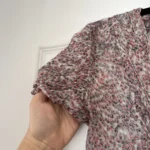 Thumbnail for Pink floral and grey dress size 40 silk by Comptoir des Cotonniers