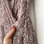 Thumbnail for Pink floral and grey dress size 40 silk by Comptoir des Cotonniers