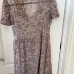 Thumbnail for Pink floral and grey dress size 40 silk by Comptoir des Cotonniers