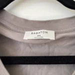 Thumbnail for Babaton Aritzia off-shoulder T-shirt size XXS grey