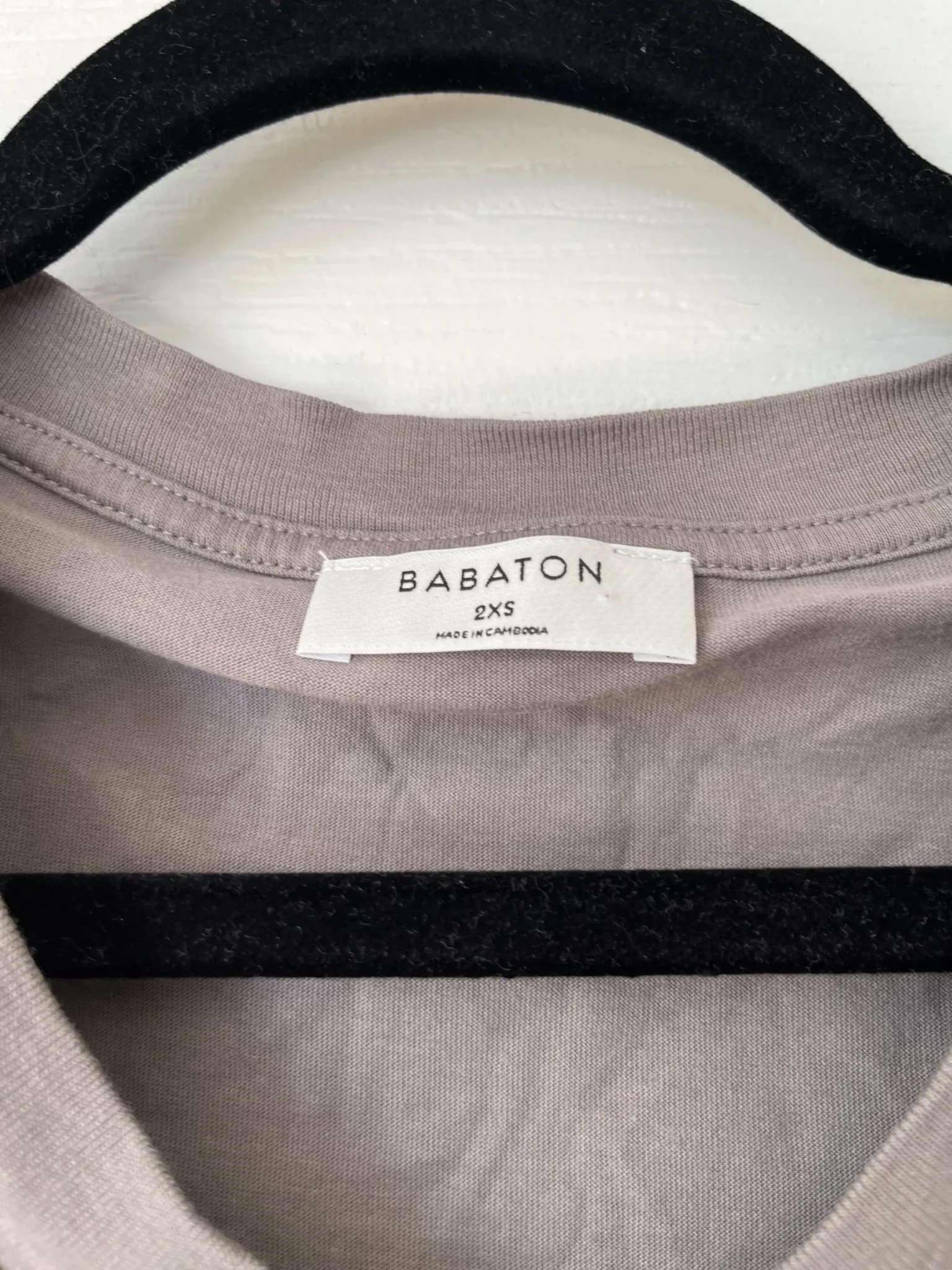 Image for Babaton Aritzia off-shoulder T-shirt size XXS grey