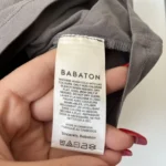 Thumbnail for Babaton Aritzia off-shoulder T-shirt size XXS grey