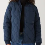 Thumbnail for Veste blouson réversible imperméable Frank and Oak bleu taille S