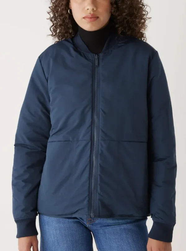 Image for Veste blouson réversible imperméable Frank and Oak bleu taille S