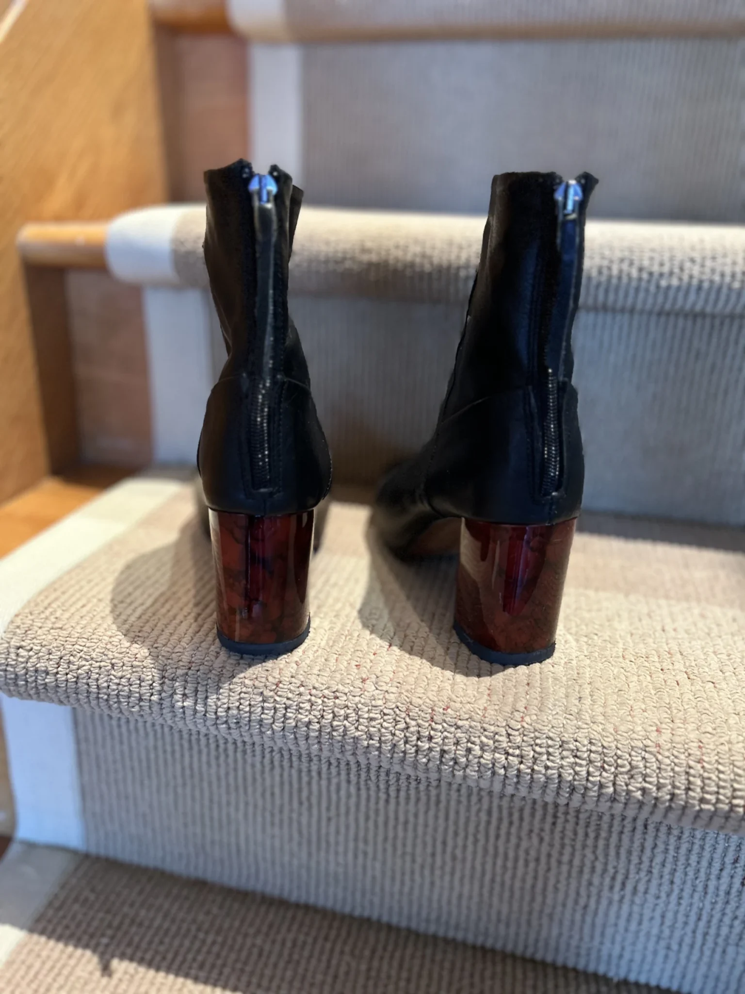 Image for Bottillons Top Shop en cuir d’Espagne. Talons 3 pouces.