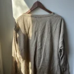 Thumbnail for Chandail gauffré beige