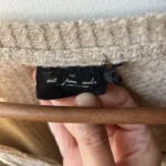 Thumbnail for Chandail gauffré beige