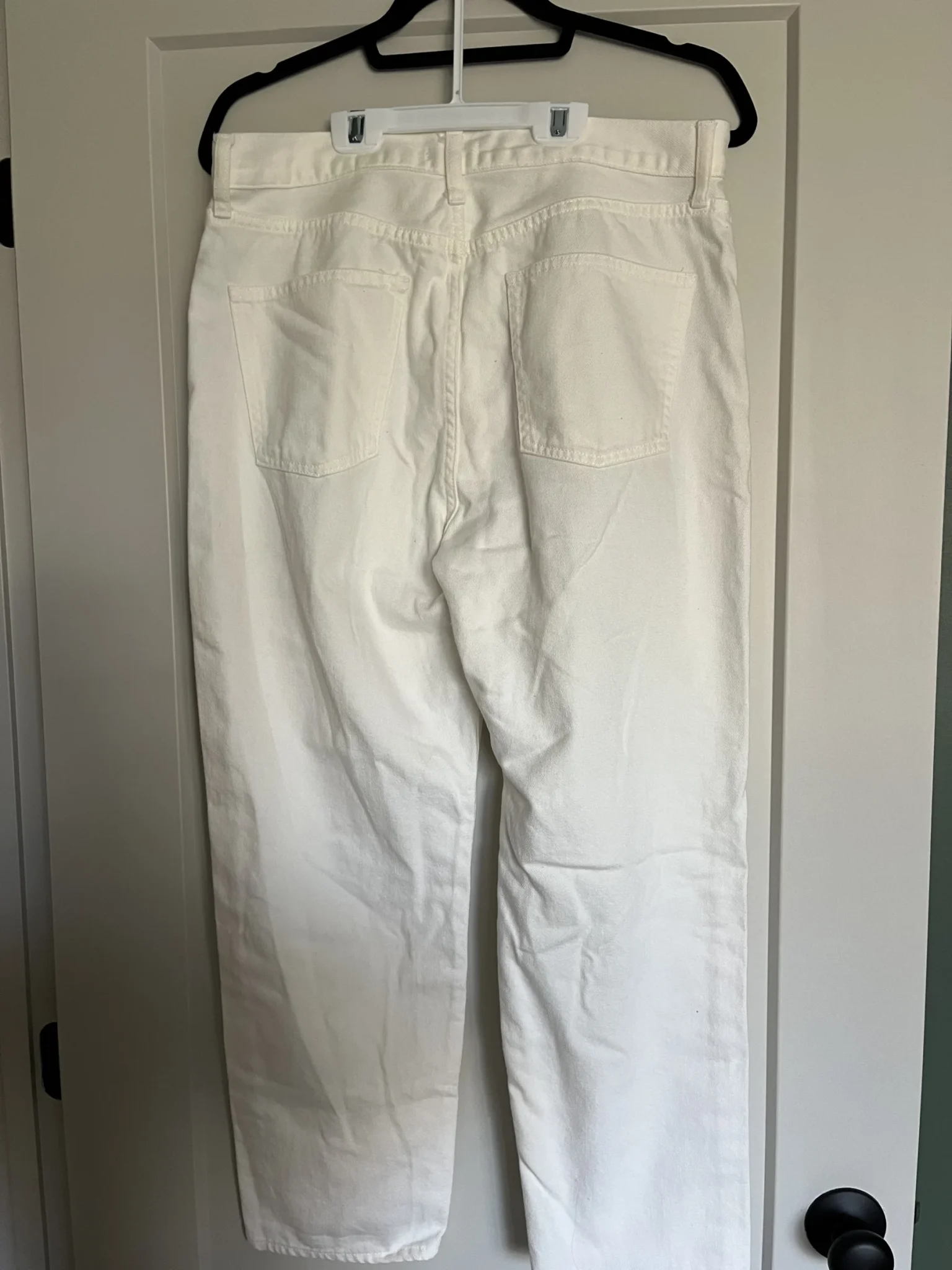 Image for pantalon blanc-beige uniqlo