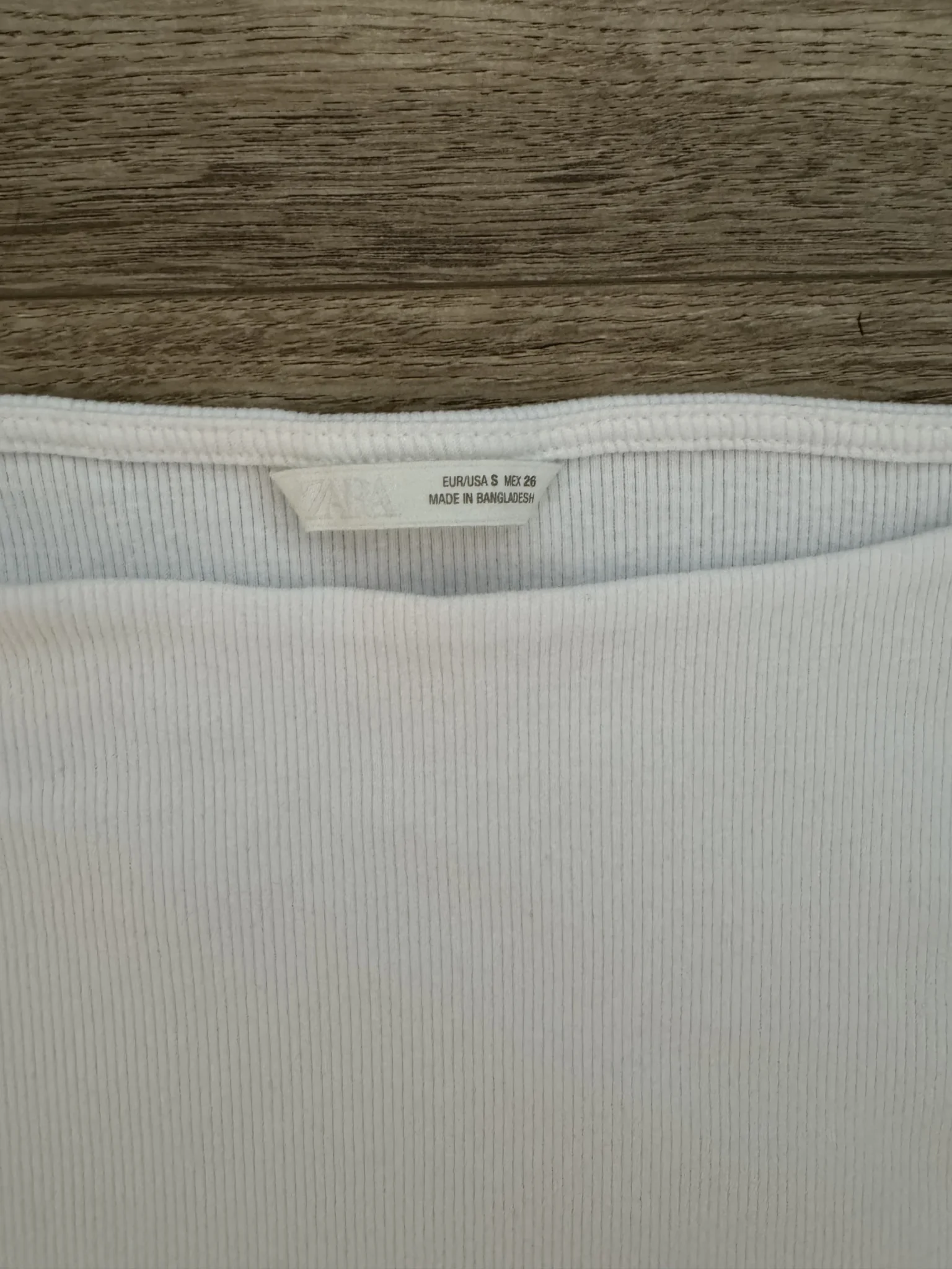 Image for S - Neuve ! Cami Blanche Zara