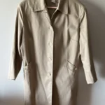 Featured thumbnail for Vintage -Imperméable beige 3/4 - Nygard collection petites - 67% coton