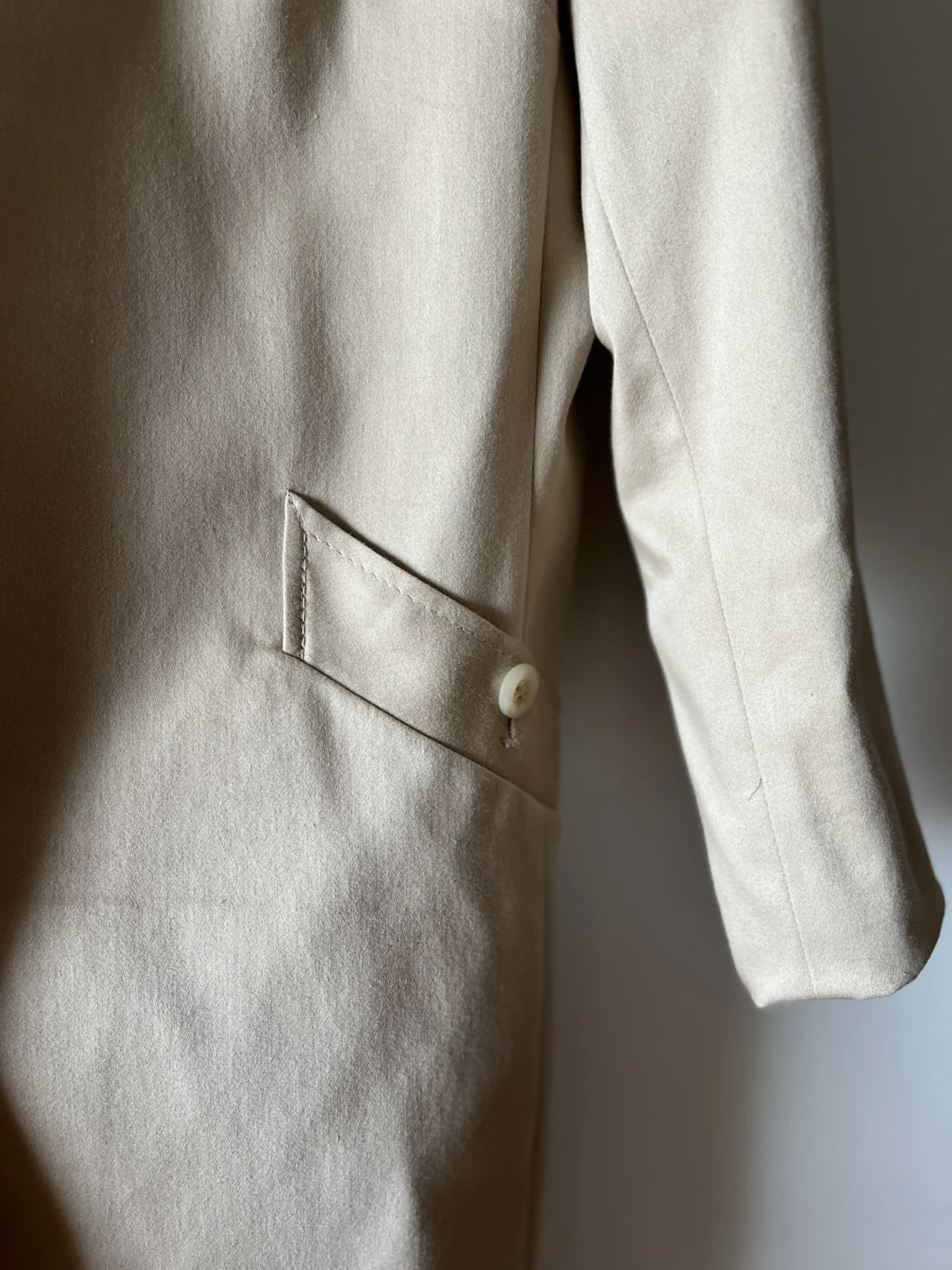 Image for Vintage -Imperméable beige 3/4 - Nygard collection petites - 67% coton