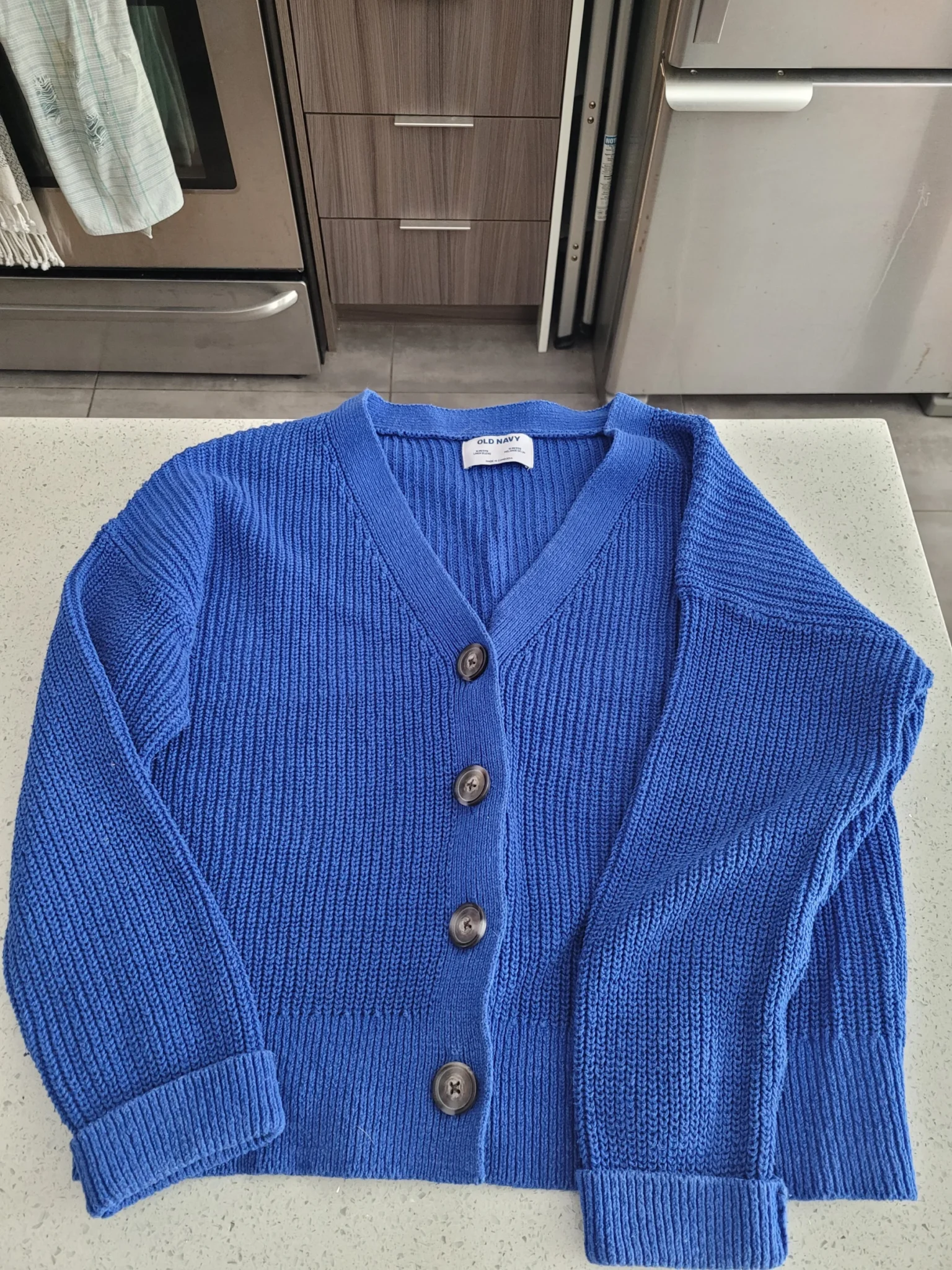 Featured image for Cardigan bleu Old Navy