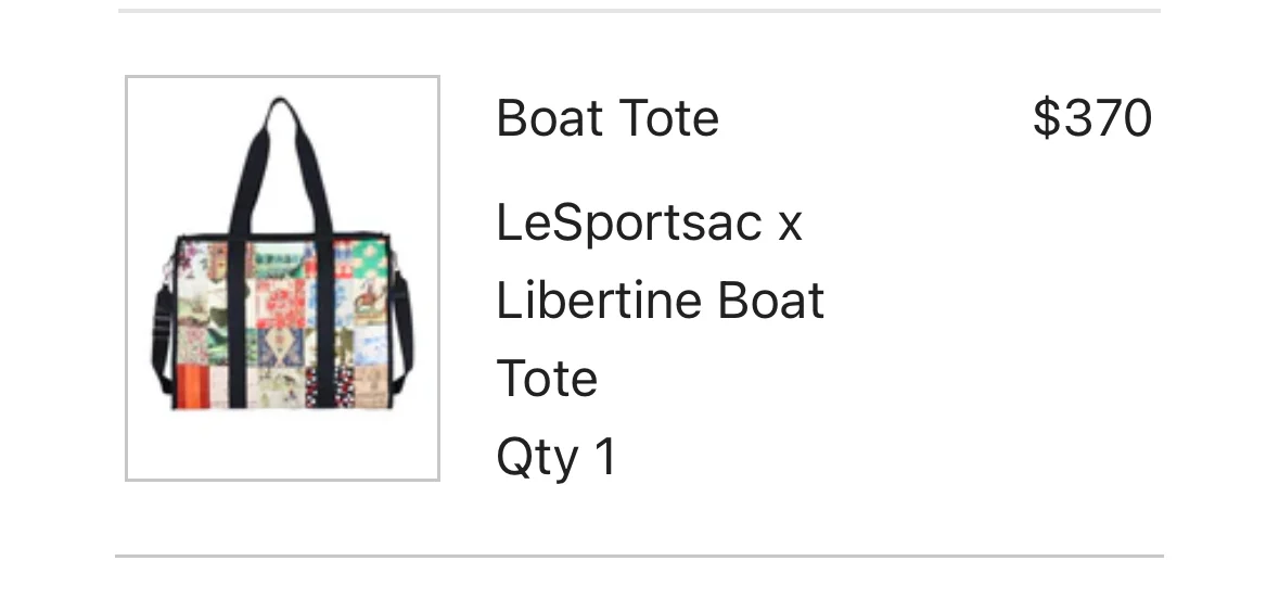 Image for LeSportSac x Libertine Boat Tote
