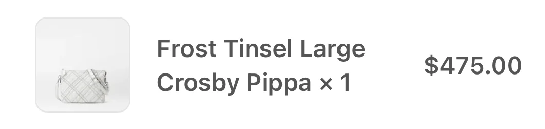 Image for MZ Wallace Tinsel Large Crosby Pippa