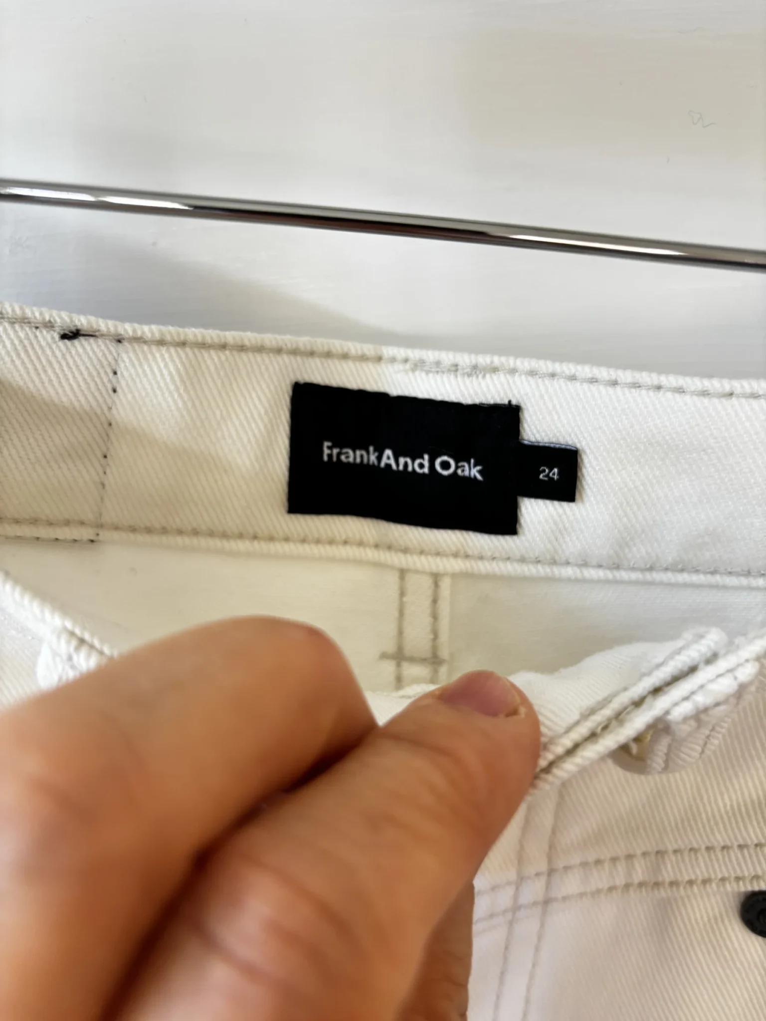 Image for ♥️Jeans white FRANK AND OAK