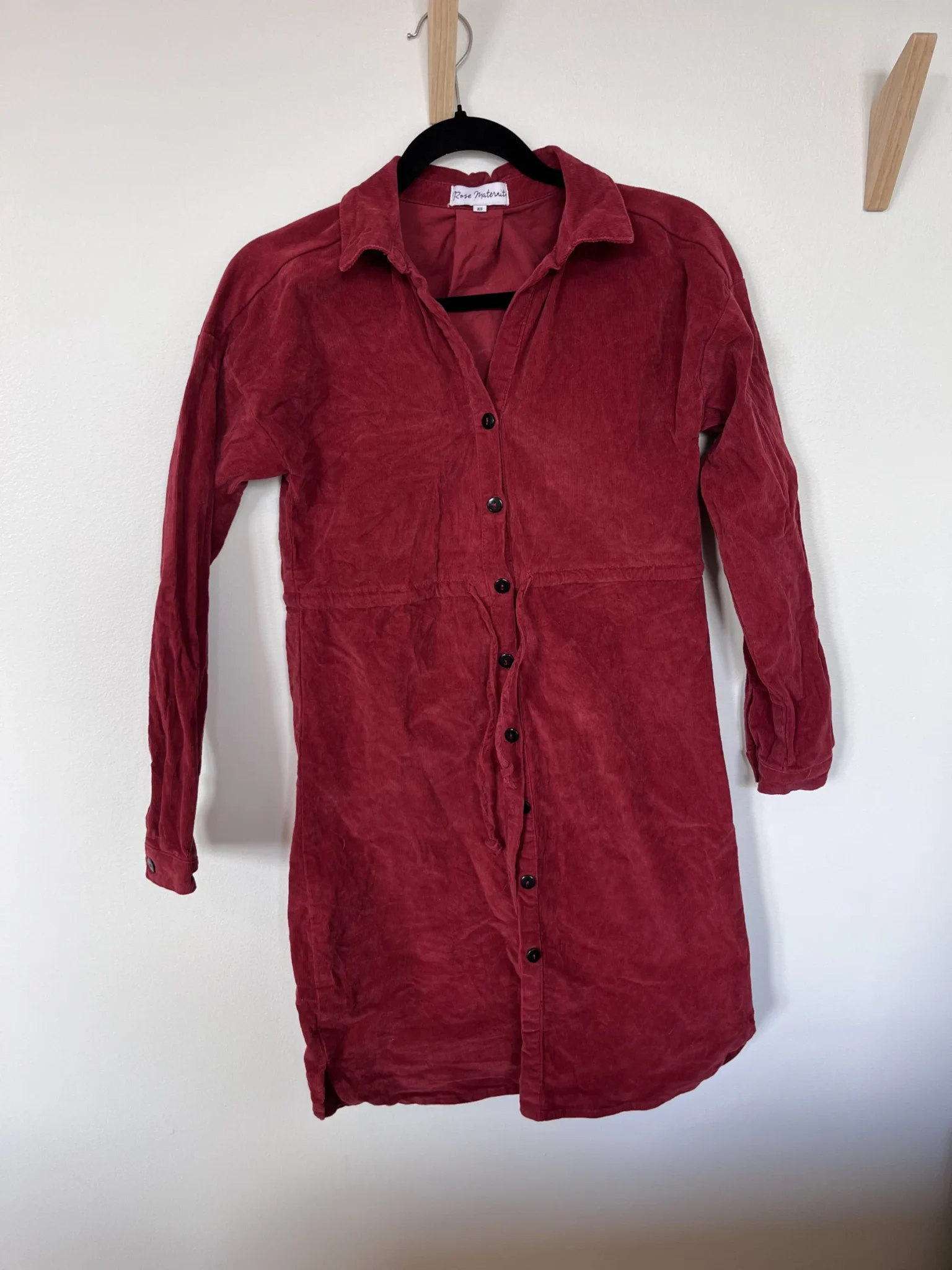 Featured image for Robe Rose Maternité corduroy femme xs
