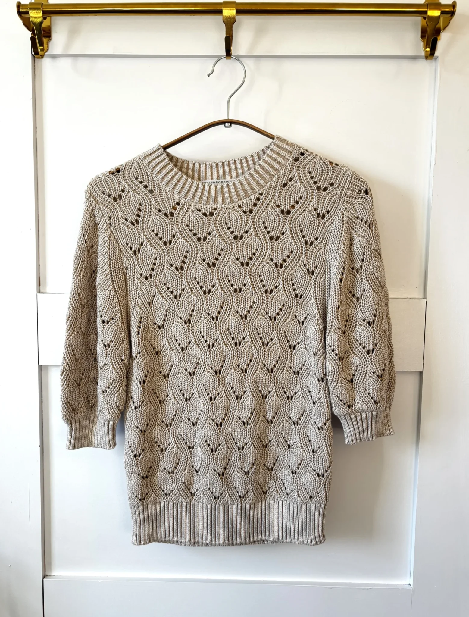 Featured image for ♥️Pull openwork 3/4 sleeves LA CONTEMPORAINE