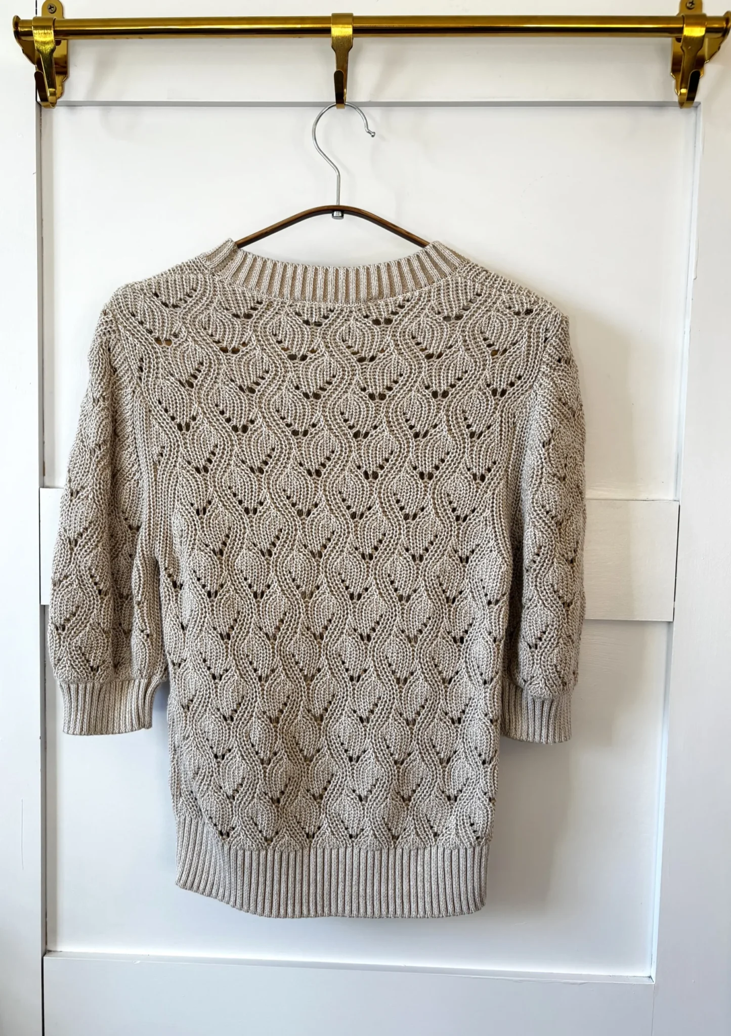 Image for ♥️Pull openwork 3/4 sleeves LA CONTEMPORAINE