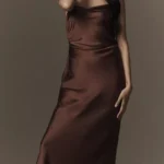 Featured thumbnail for Brown satin evening dresses - BHLDN