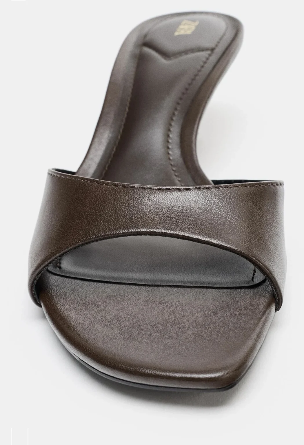 Image for Brown heeled sandals