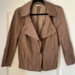 Featured thumbnail for Max Mara brown jacket size 10 satin