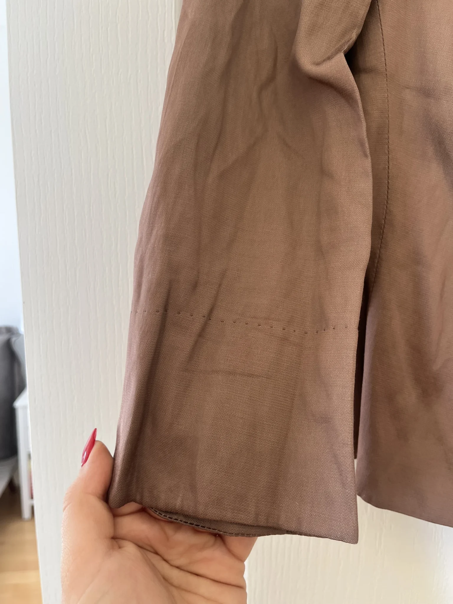 Image for Max Mara brown jacket size 10 satin