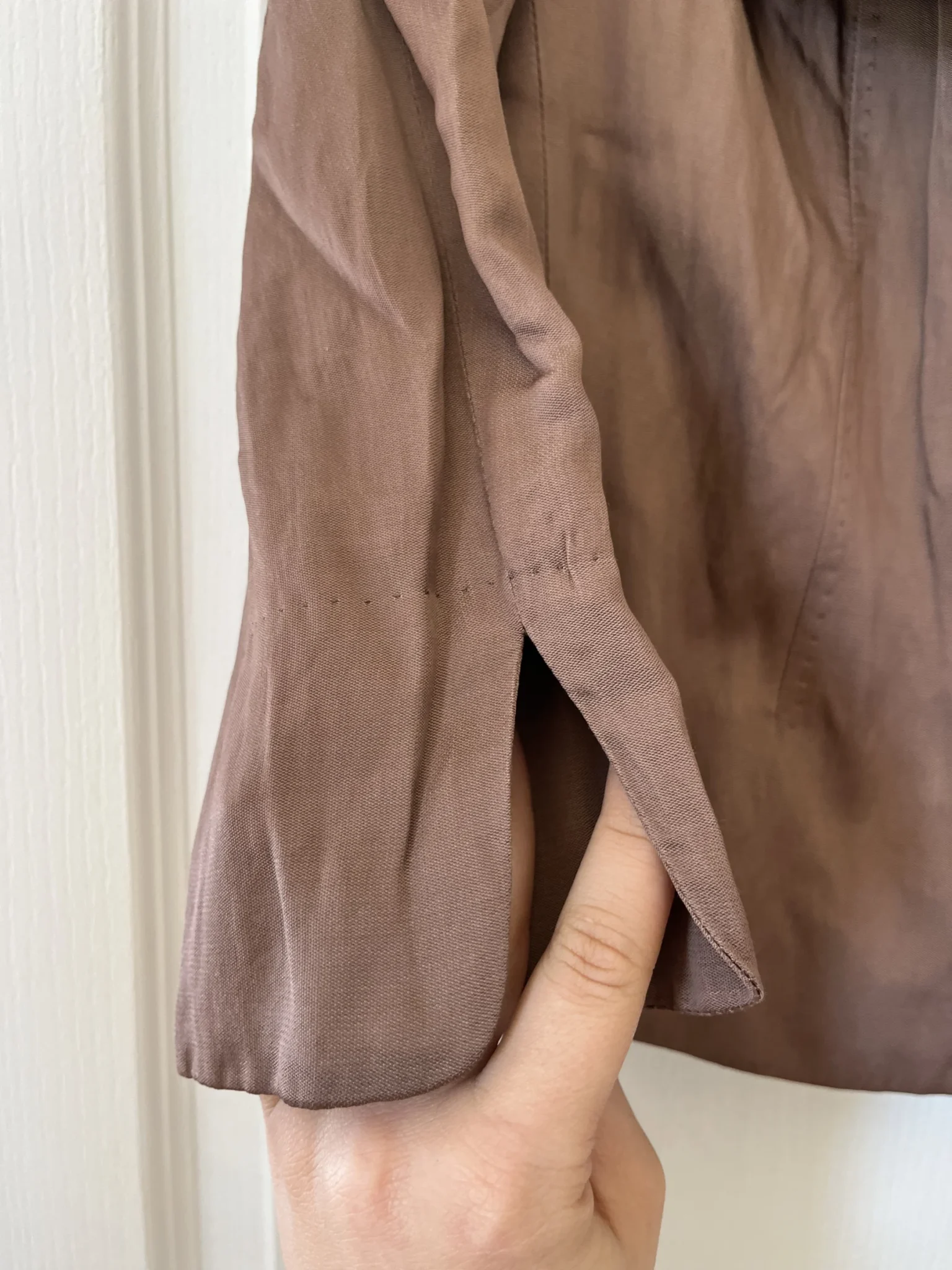 Image for Max Mara brown jacket size 10 satin