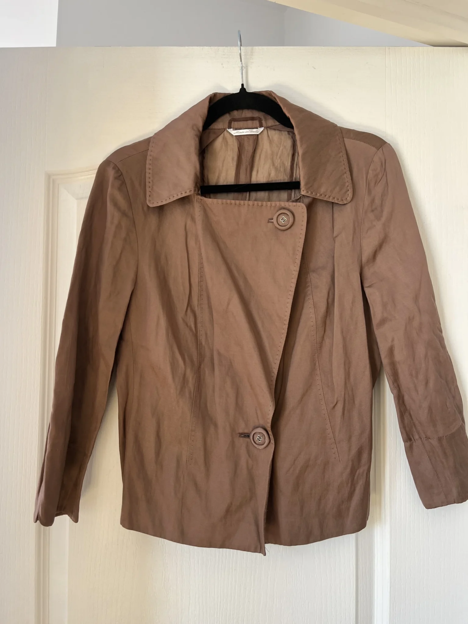 Image for Max Mara brown jacket size 10 satin