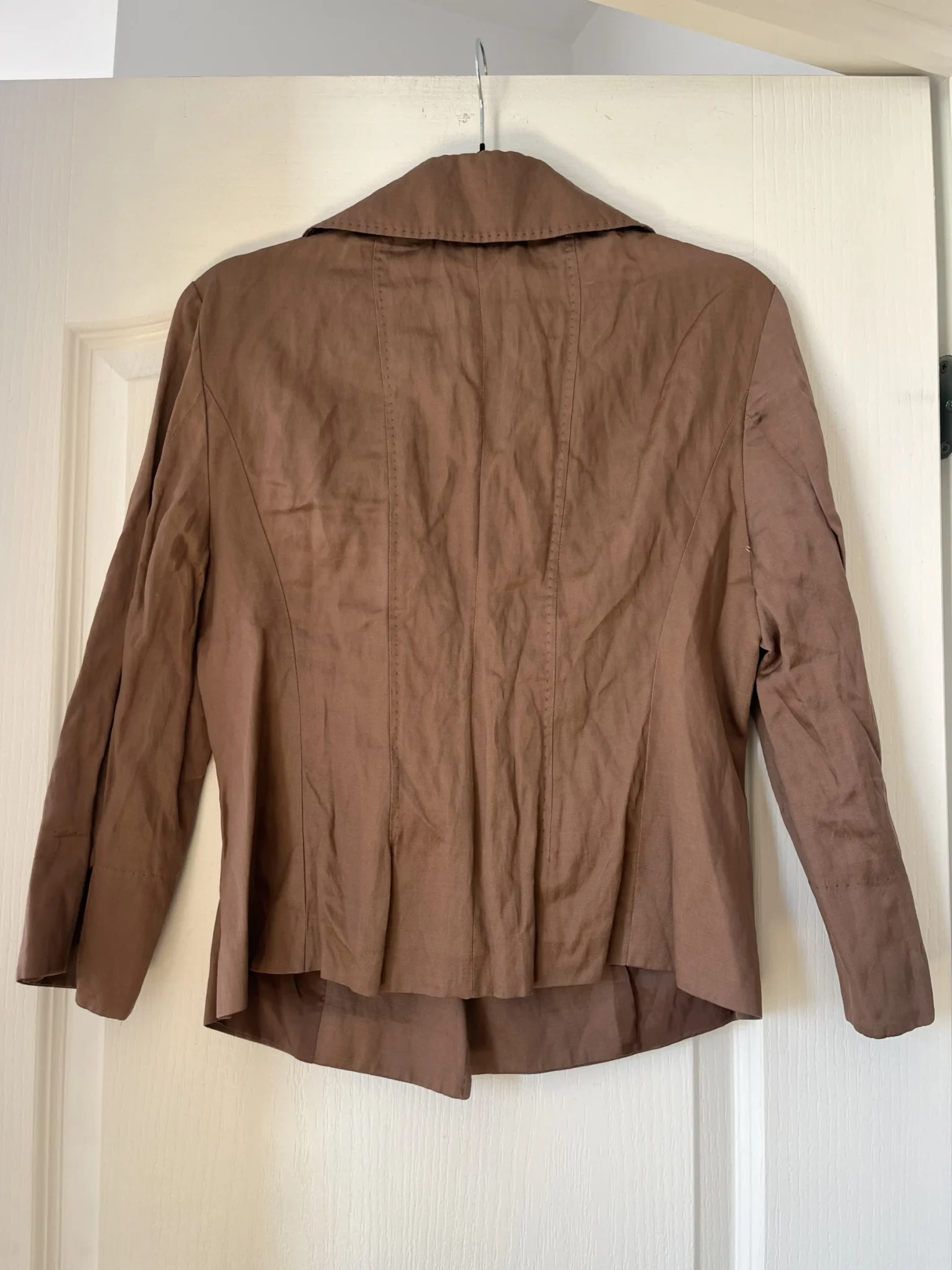 Image for Max Mara brown jacket size 10 satin